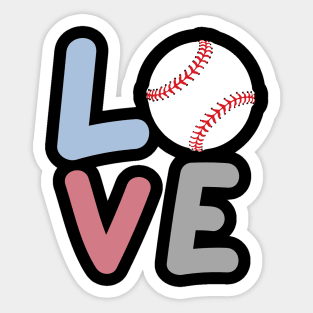 Love Baseball Team Fans Baseball lovers Gift For Men Girls Sticker